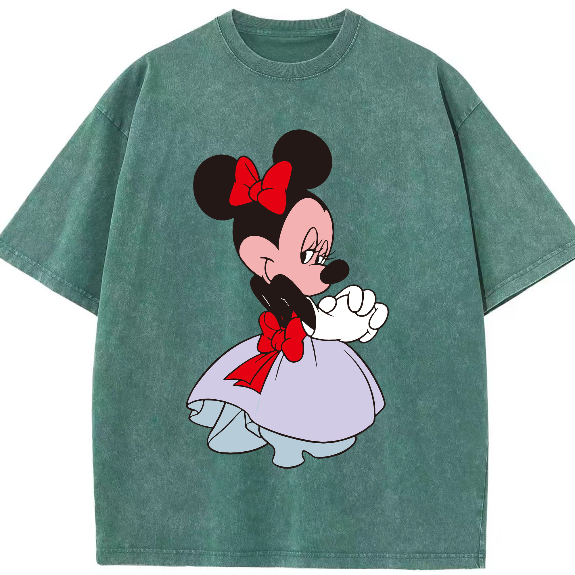 （画像用） ミッキーマウス Mickey Mouse 綿100% ヴィンテージ風 半袖Tシャツ（フロントプリント）